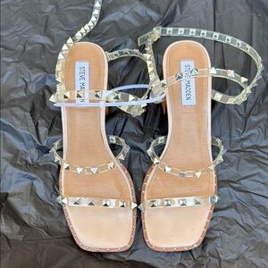 Steve Madden Tan Rhinestone Sandals